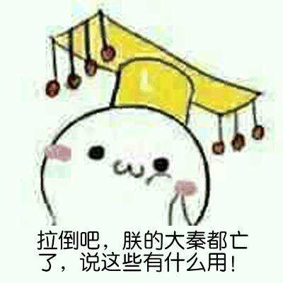 拉倒吧，朕的大秦都完了讲这些有啥用