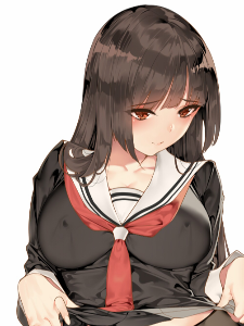 我看你像黑发红瞳jk美少女