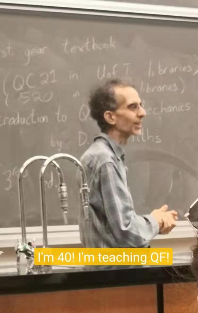 我40岁，教量子物理