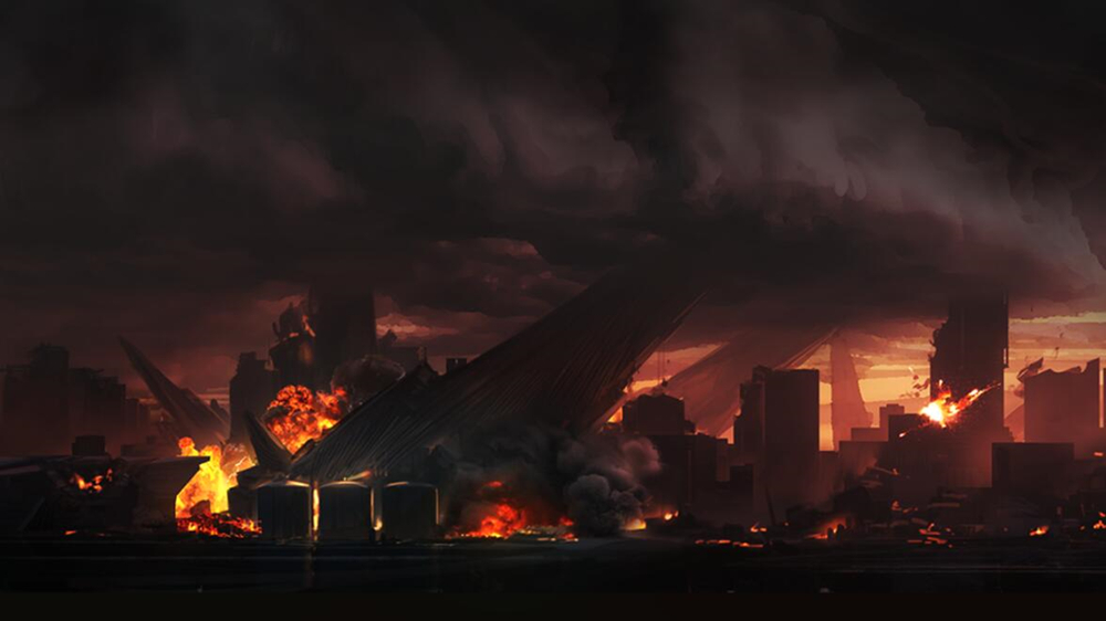 悉尼被毁图（雾）