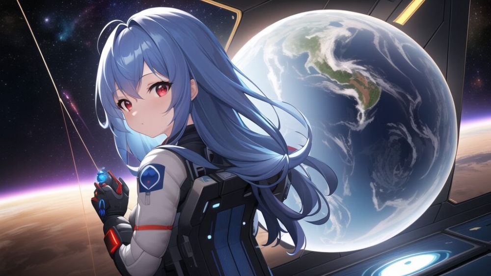 AI绘：飞船主控室