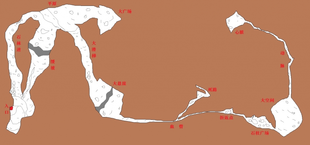 红坚果灰洞原始地图