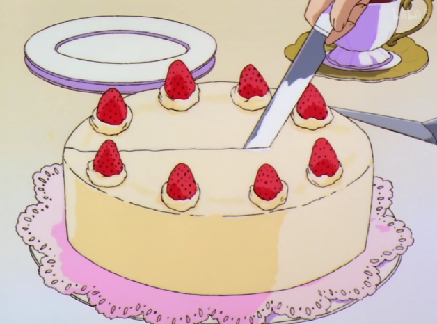 草莓蛋糕（看饿了）